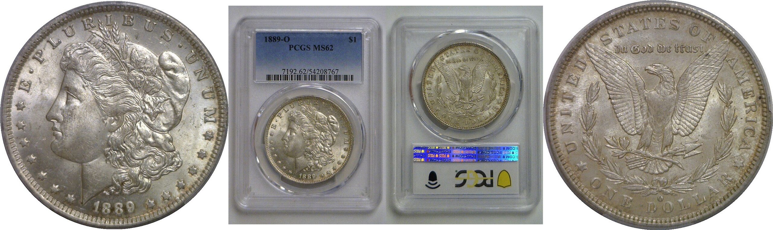 1889-O Morgan Dollar   PCGS MS-62