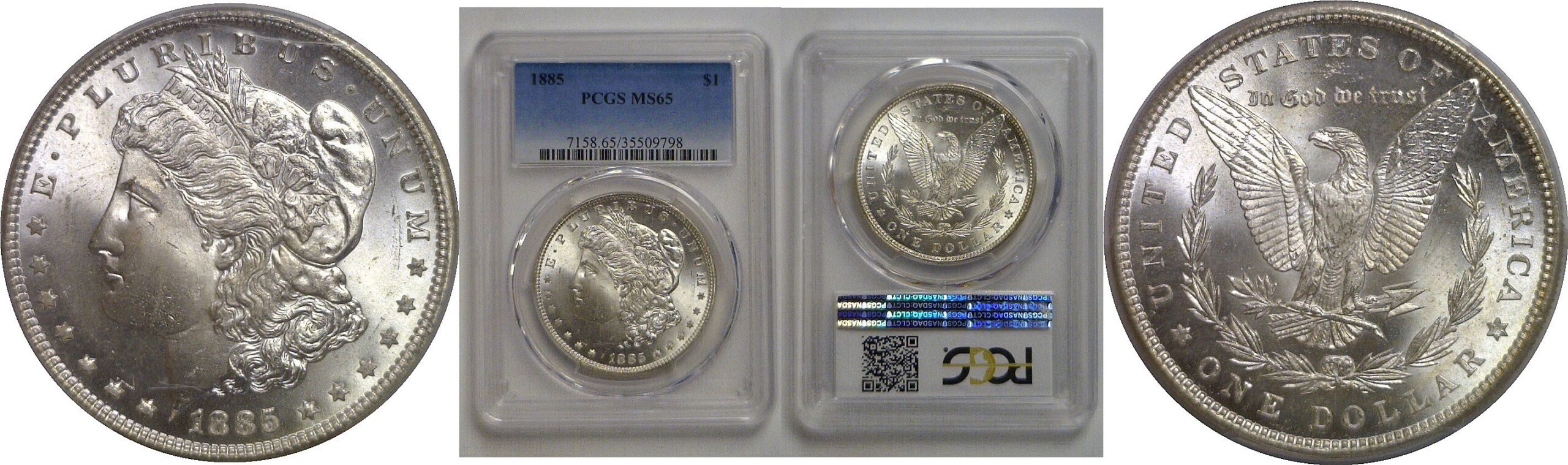 1885 Morgan Dollar   PCGS MS-65