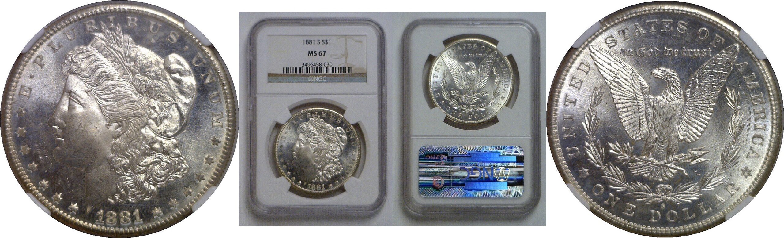 1881-S Morgan Dollar   NGC MS-67