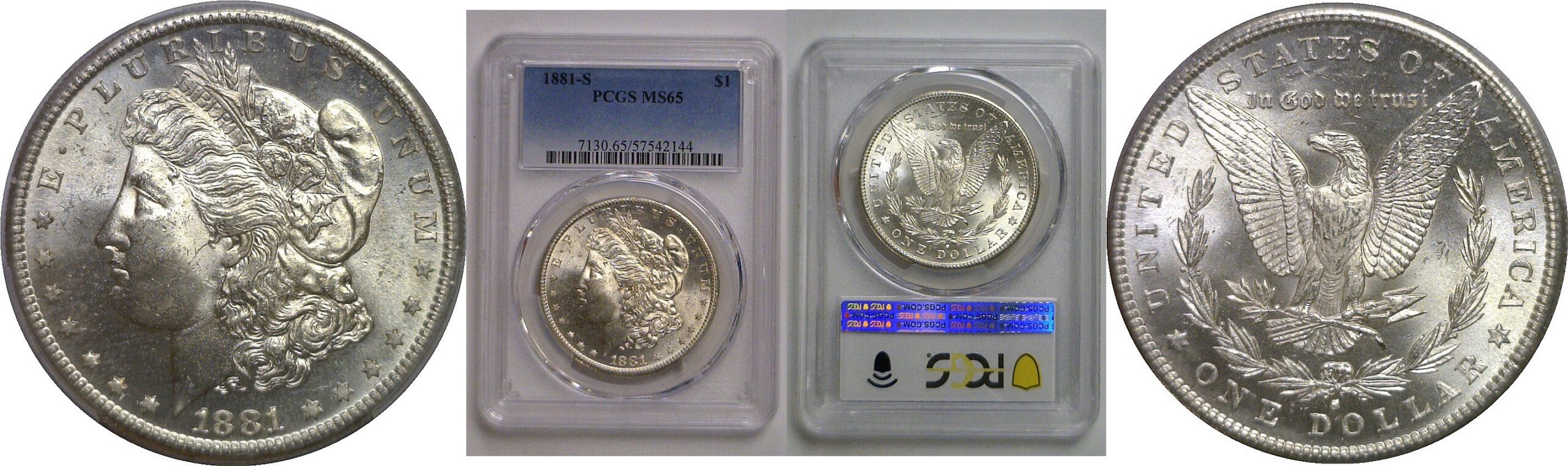 1881-S Morgan Dollar   PCGS MS-65