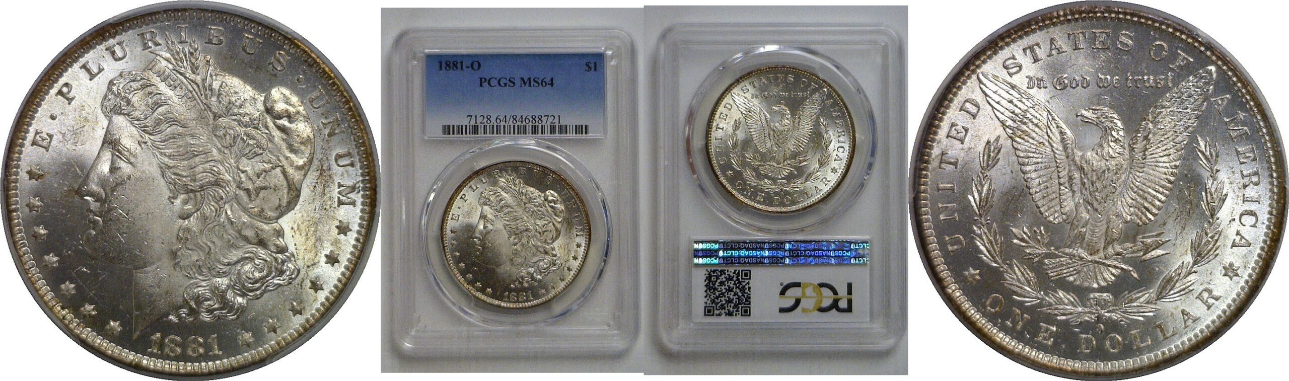 1881-O Morgan Dollar   PCGS MS-64