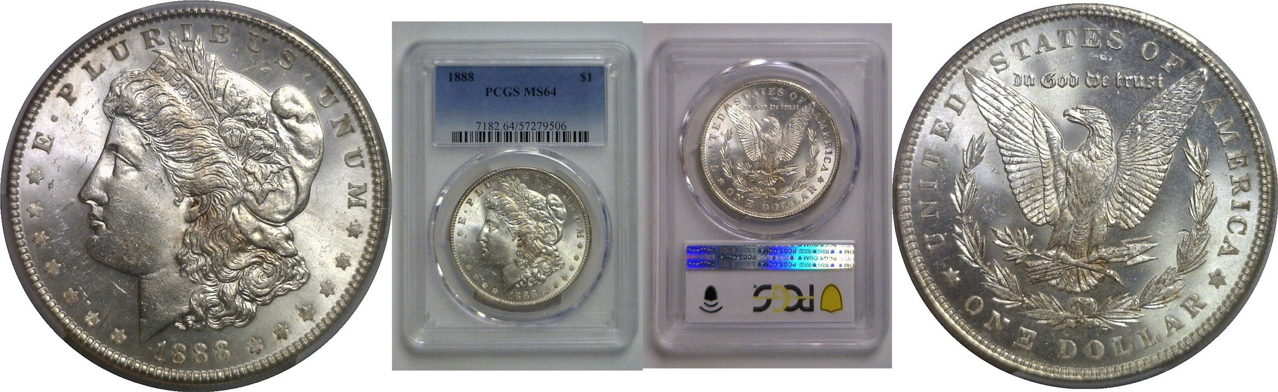1888 Morgan Dollar   PCGS MS-64