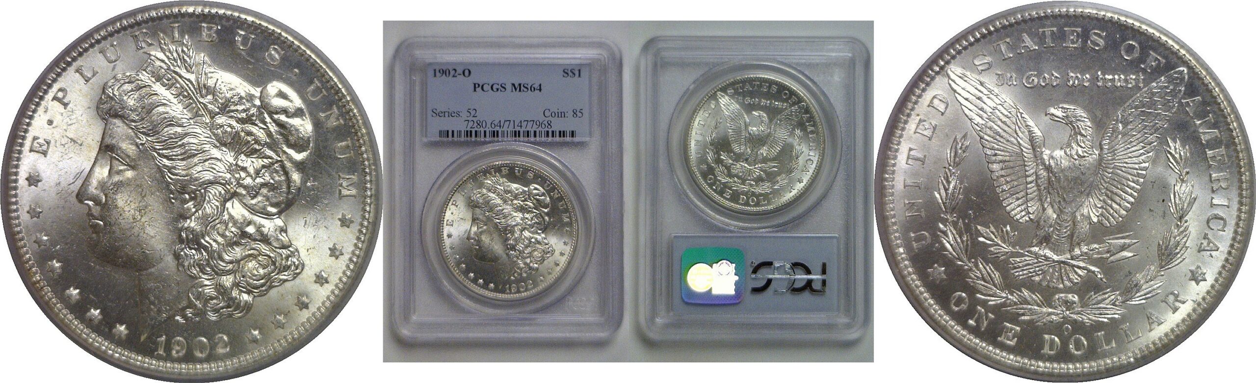 1902-O Morgan Dollar   PCGS MS-64