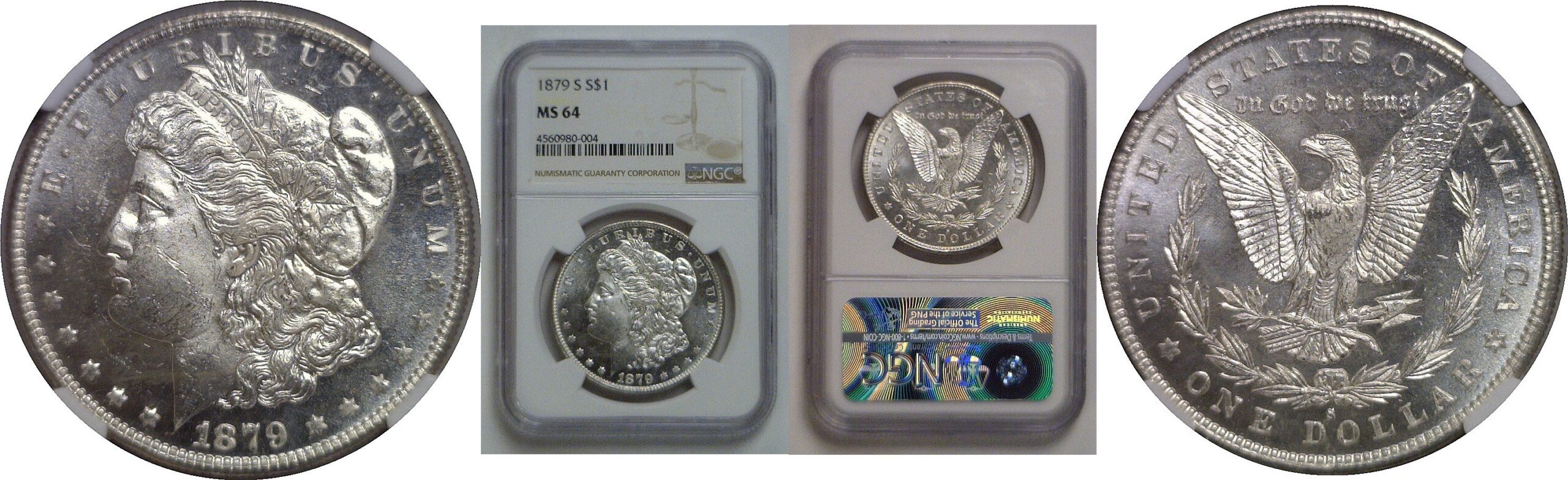 1879-S Morgan Dollar   NGC MS-64