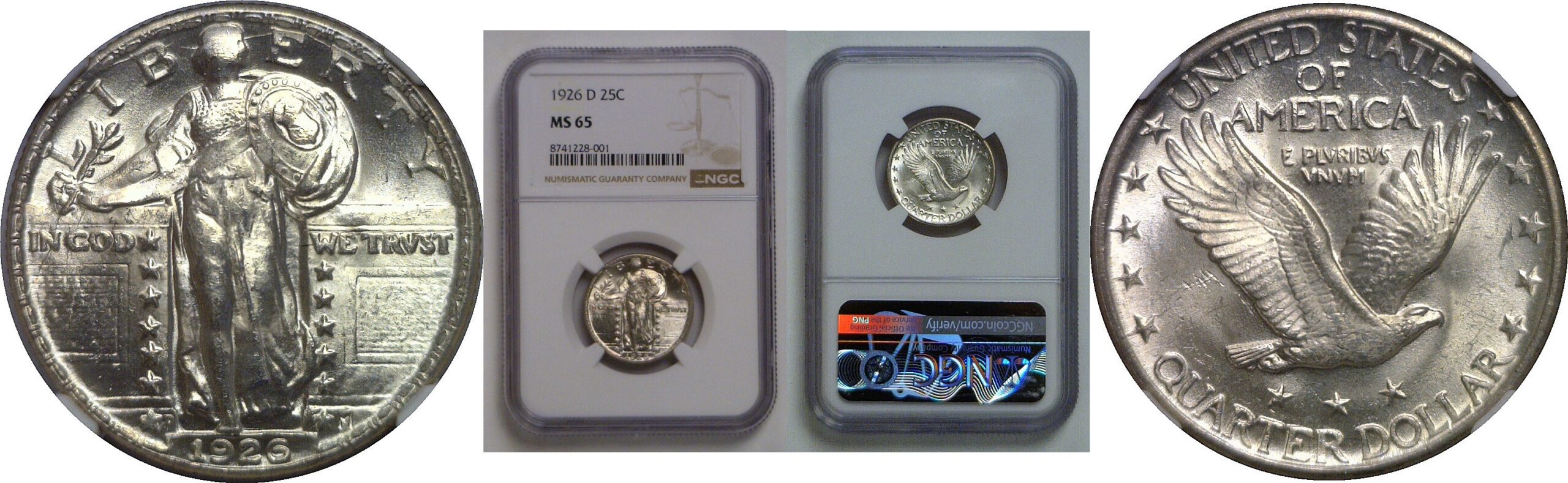 1926-D Standing Liberty Quarter   NGC MS-65