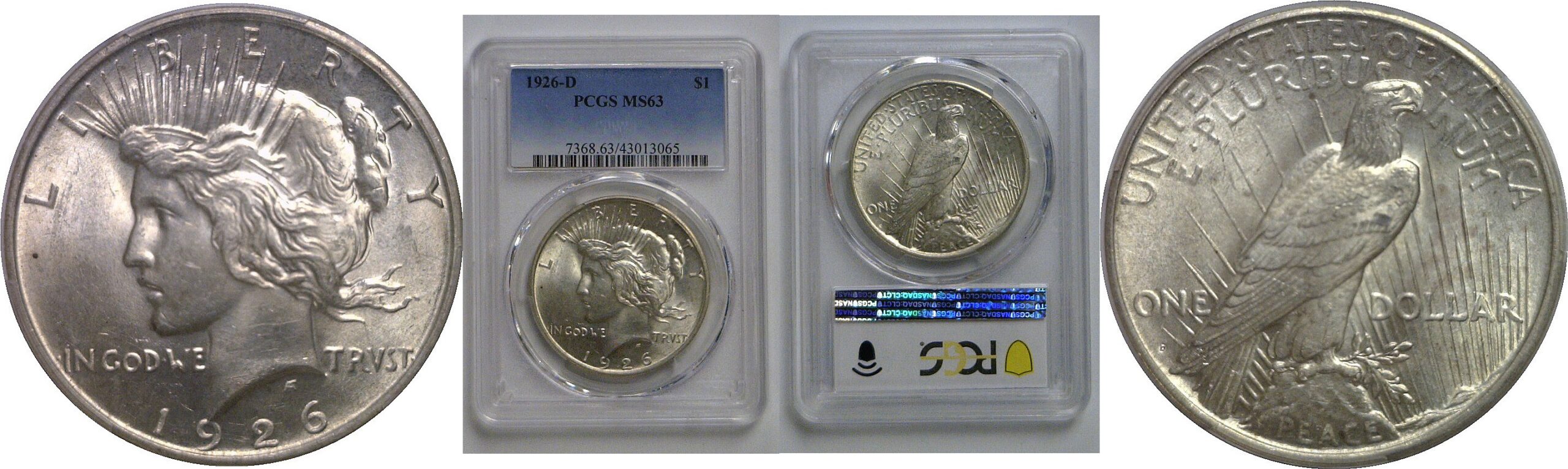1926-D Peace Dollar   PCGS MS-63