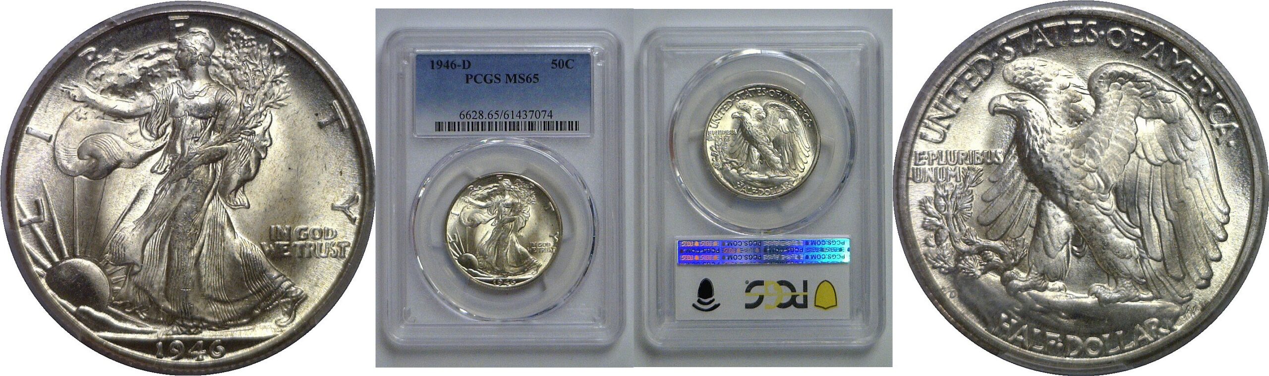 1946-D Walking Liberty Half Dollar   PCGS MS-65