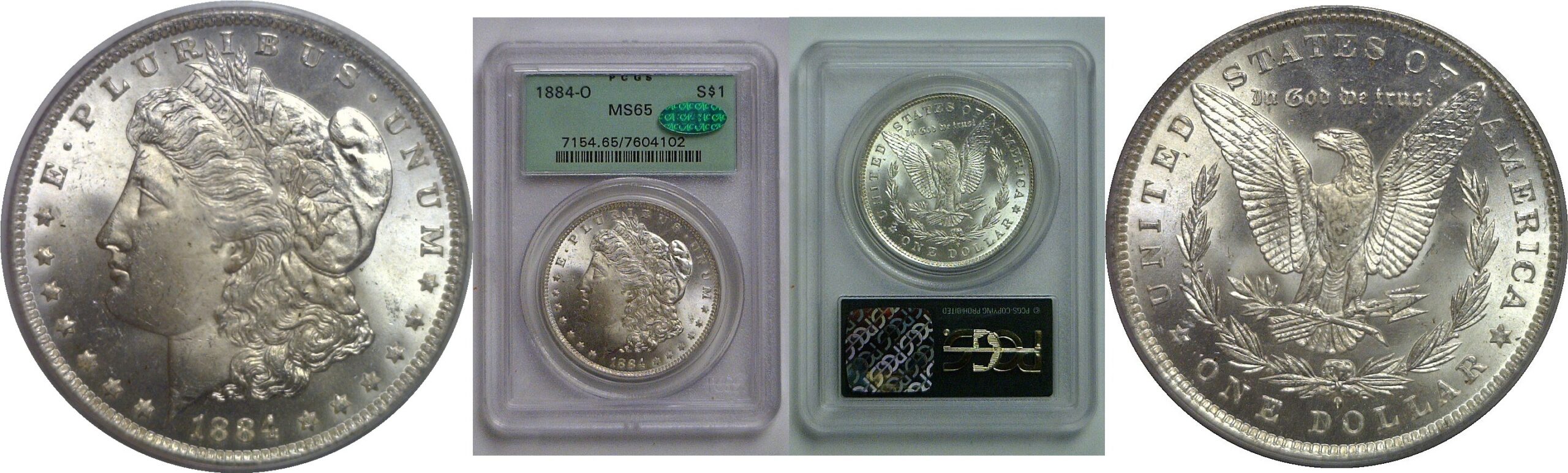 1884-O Morgan Dollar   PCGS MS-65  CAC