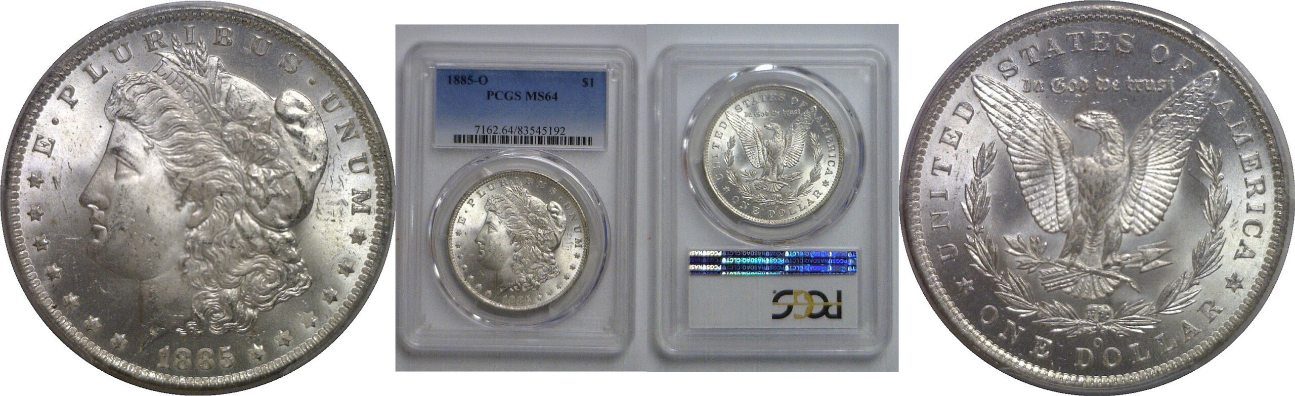 1885-O Morgan Dollar   PCGS MS-64