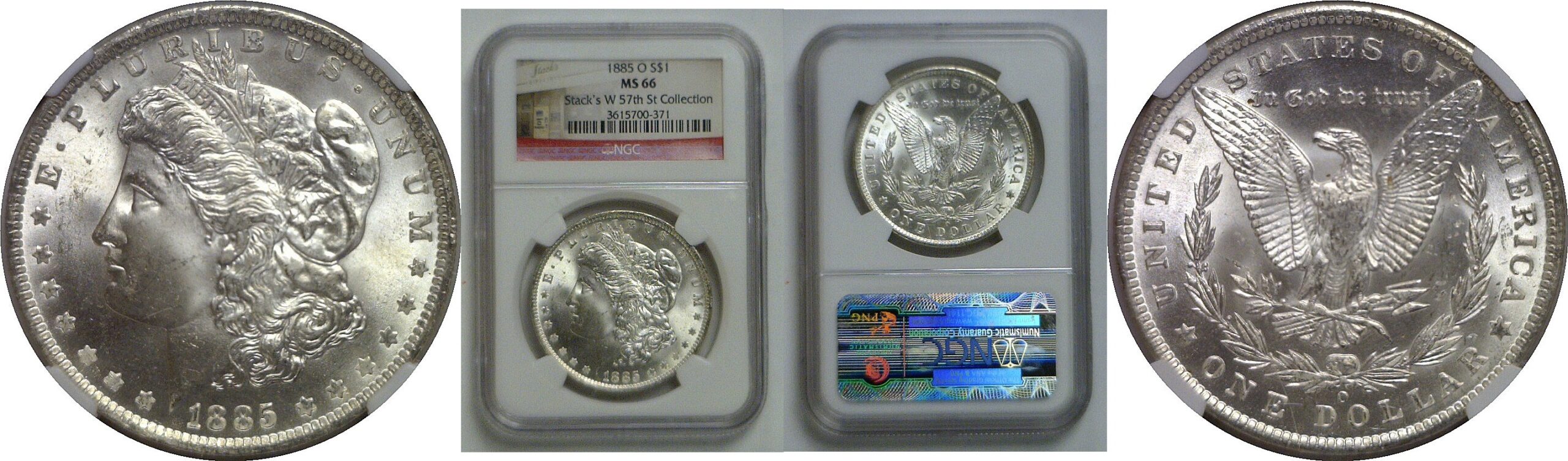 1885-O Morgan Dollar   NGC MS-66