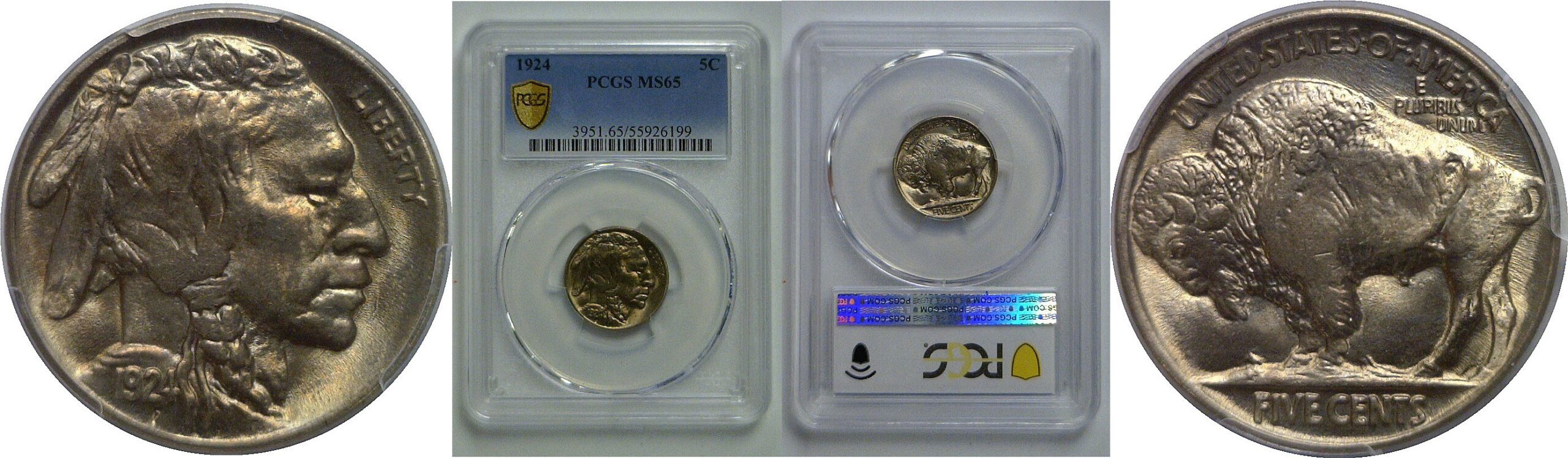 1924 Buffalo Nickel   PCGS MS-65