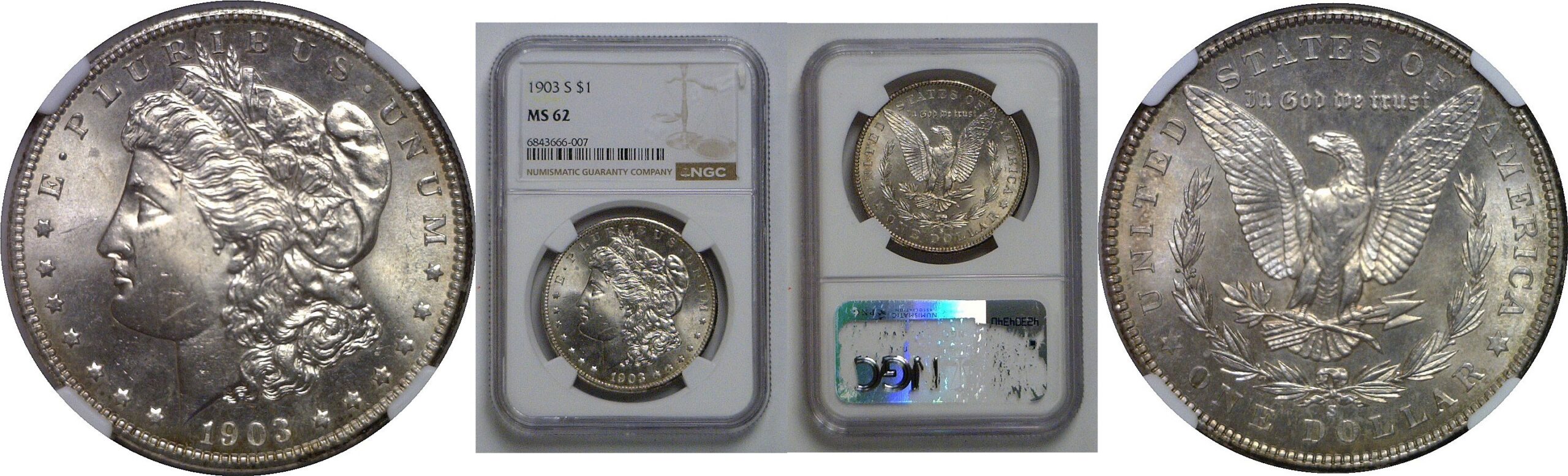 1903-S Morgan Dollar   NGC MS-62