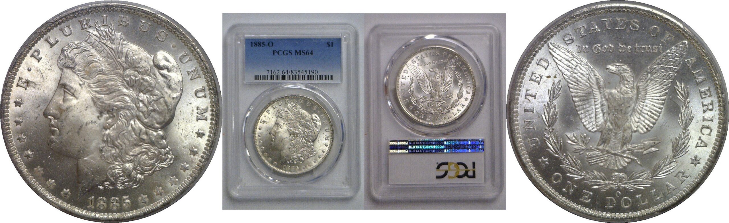1885-O Morgan Dollar   PCGS MS-64
