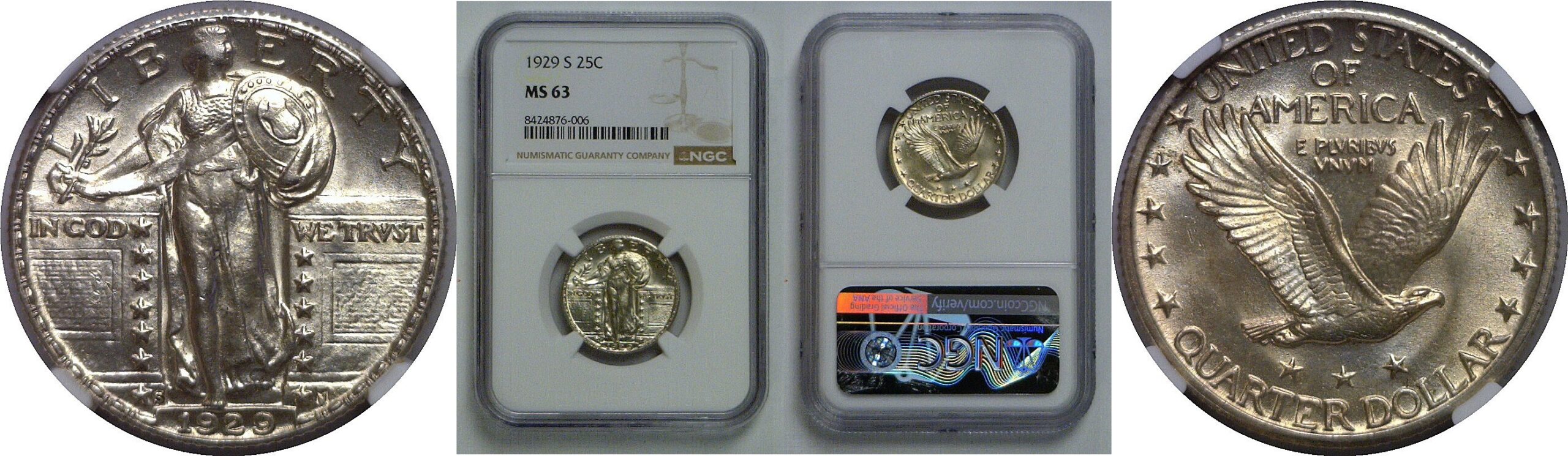 1929-S Standing Liberty Quarter   NGC MS-63