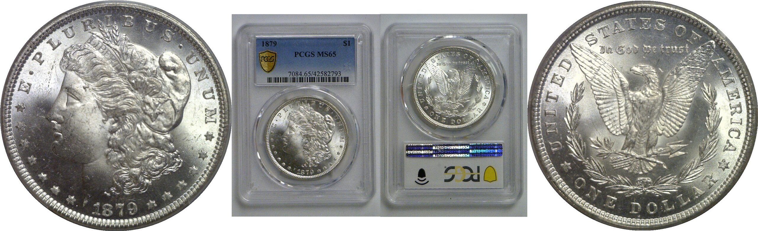 1879 Morgan Dollar   PCGS MS-65