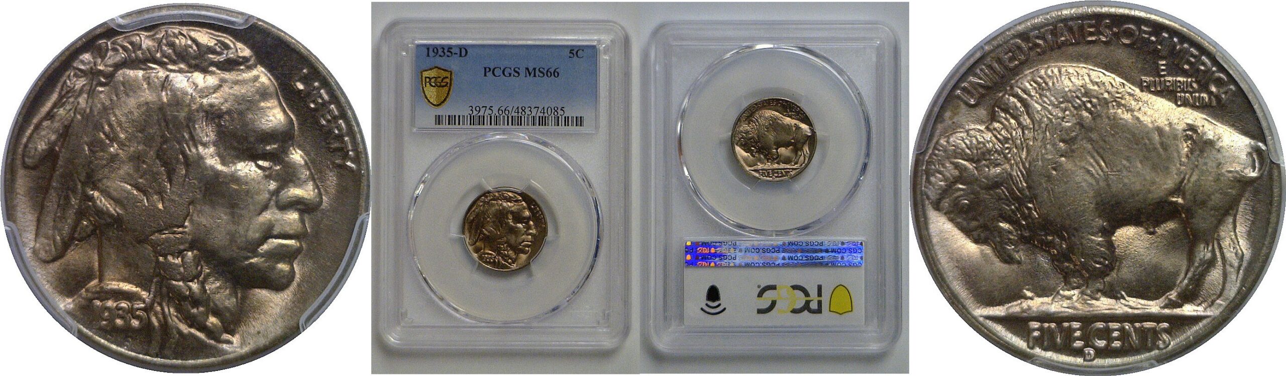 1935-D Buffalo Nickel   PCGS MS-66