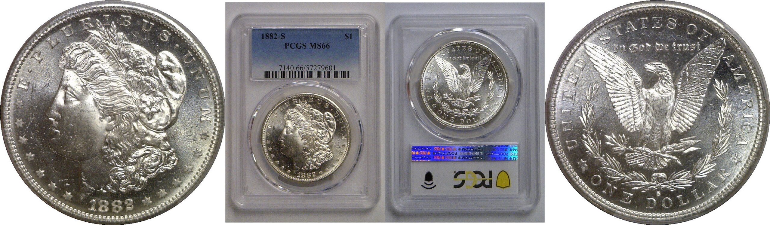 1882-S Morgan Dollar   PCGS MS-66