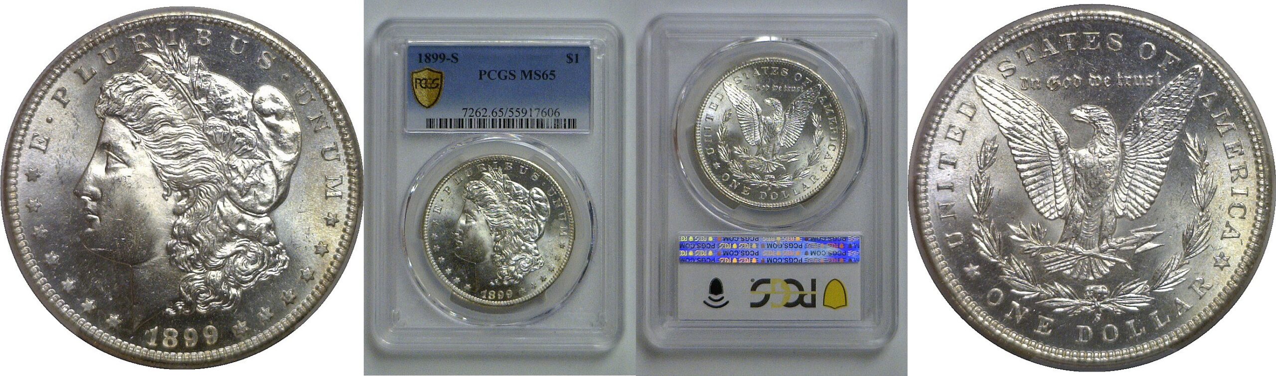 1899-S Morgan Dollar   PCGS MS-65
