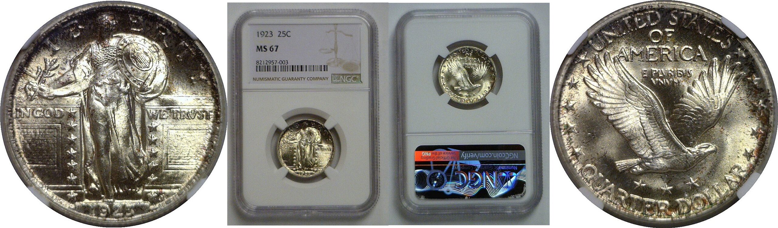 1923 Standing Liberty Quarter   NGC MS-67
