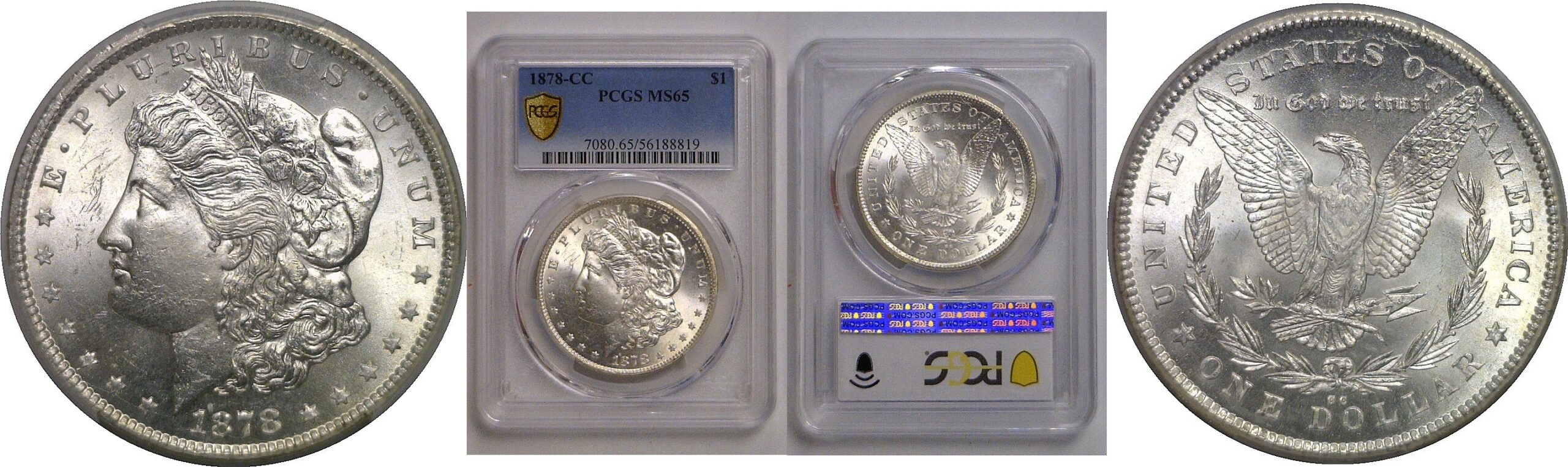 1878-CC Morgan Dollar   PCGS MS-65