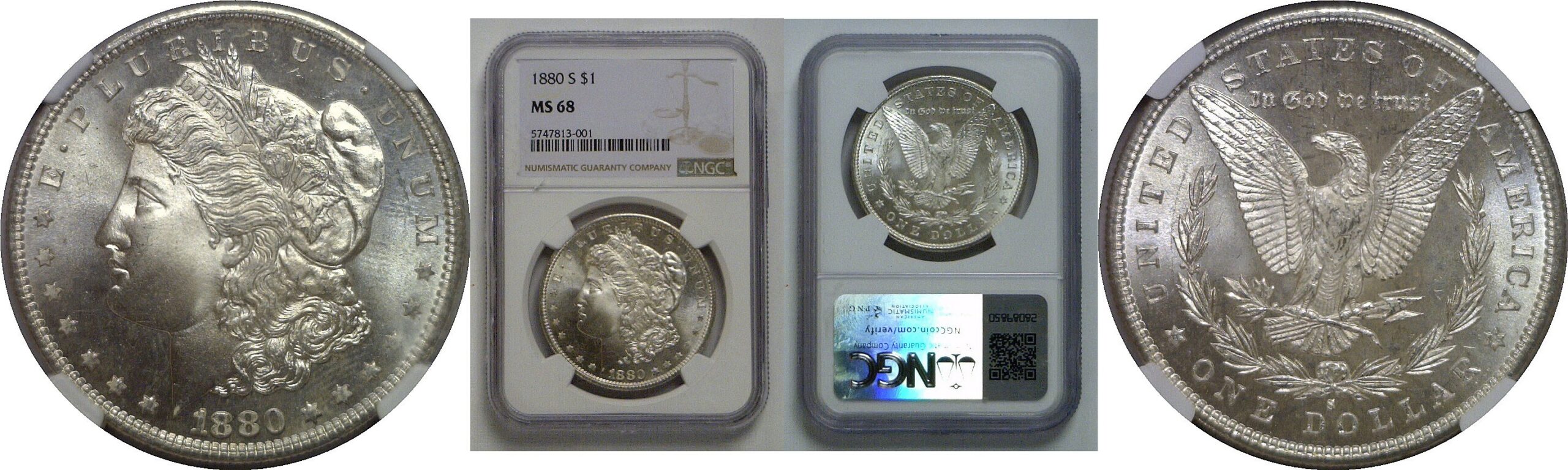 1880-S Morgan Dollar   NGC MS-68