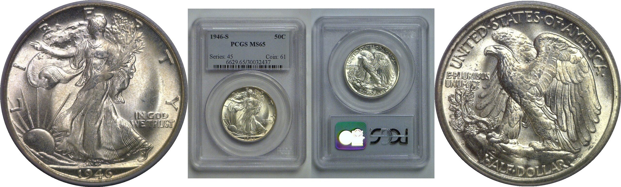1946-S Walking Liberty Half Dollar   PCGS MS-65