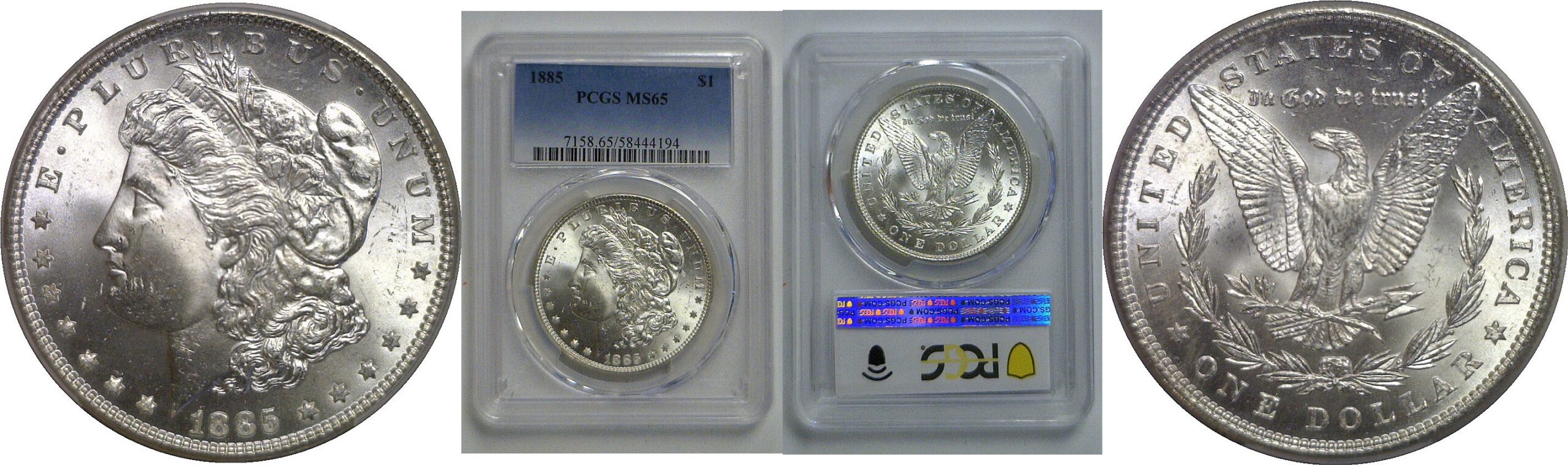 1885 Morgan Dollar   PCGS MS-65