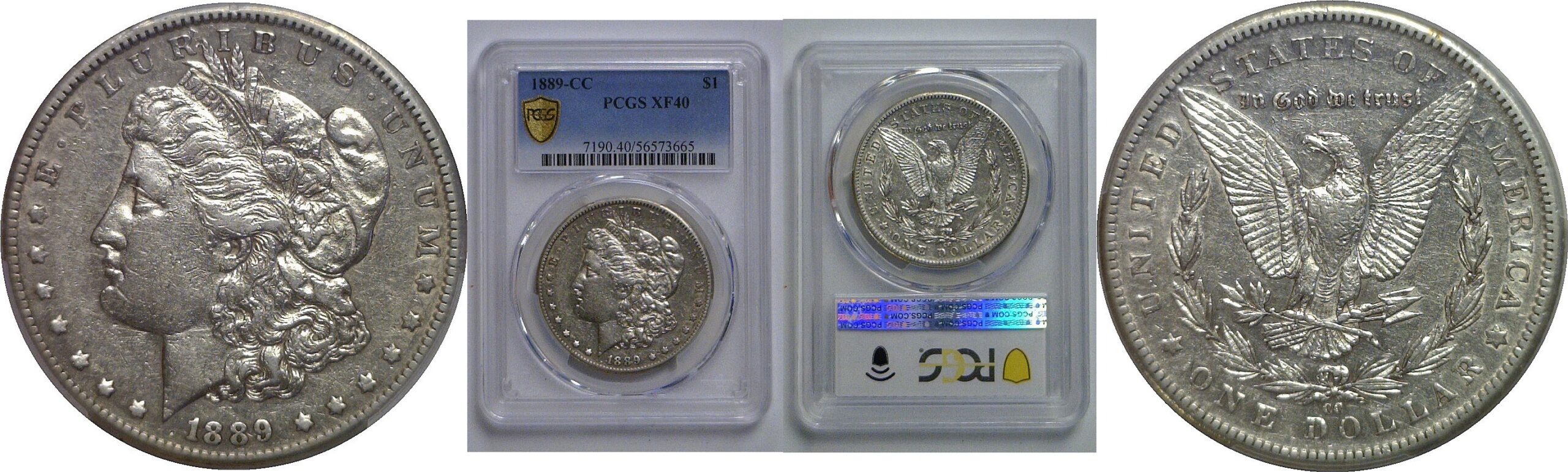 1889-CC Morgan Dollar   PCGS XF-40