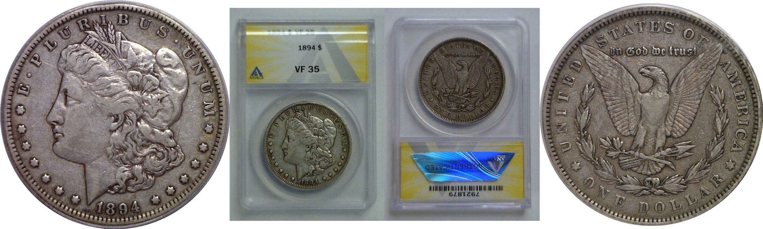 1894 Morgan Dollar   ANACS VF-35