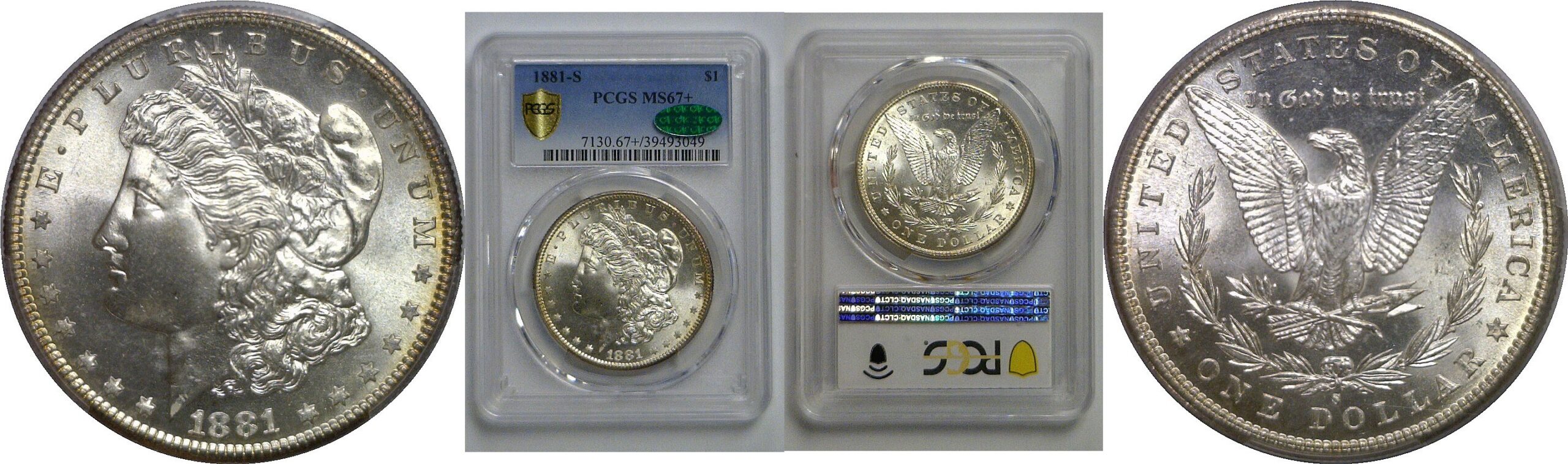 1881-S Morgan Dollar   PCGS MS-67+  CAC