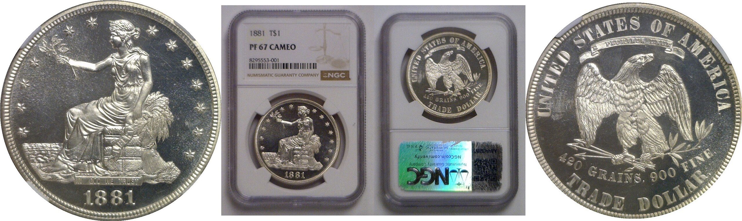 1881 Trade Dollar   NGC PR-67 Cameo