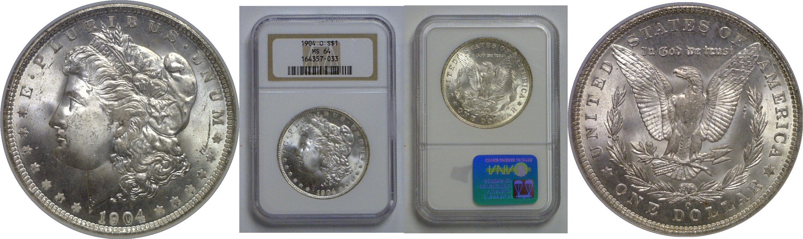 1904-O Morgan Dollar   NGC MS-64