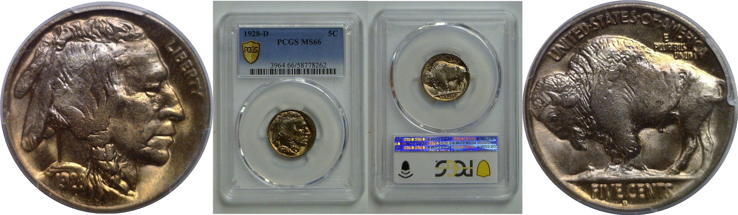 1928-D Buffalo Nickel   PCGS MS-66