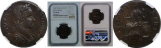 1787 Nova Eborac Copper   NGC AU-58