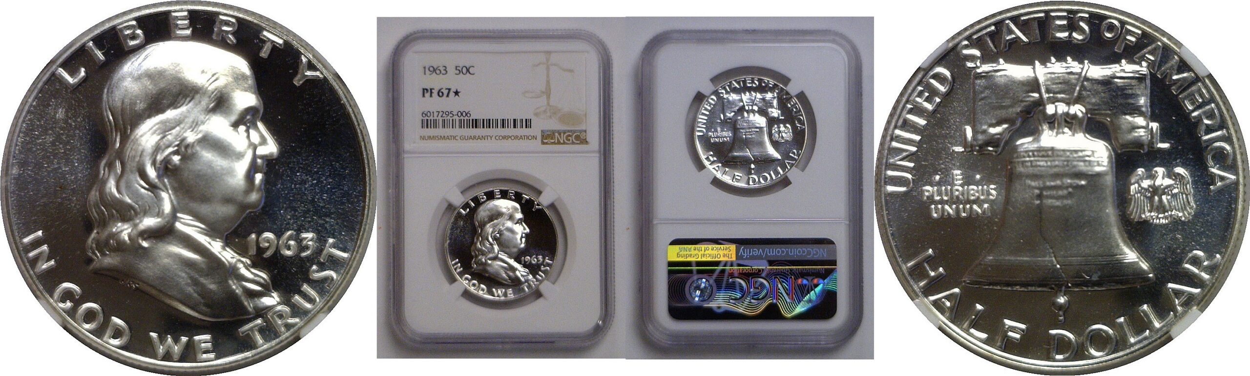 1963 Franklin Half Dollar   NGC PF-67 Star