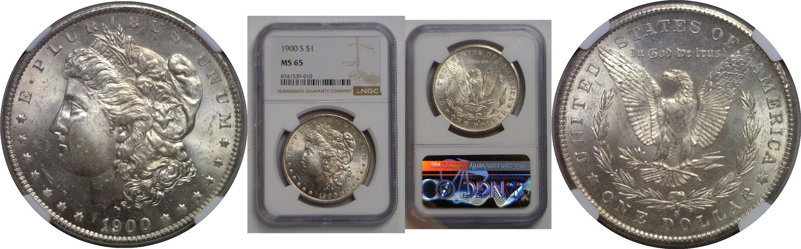 1900-S Morgan Dollar   NGC MS-65
