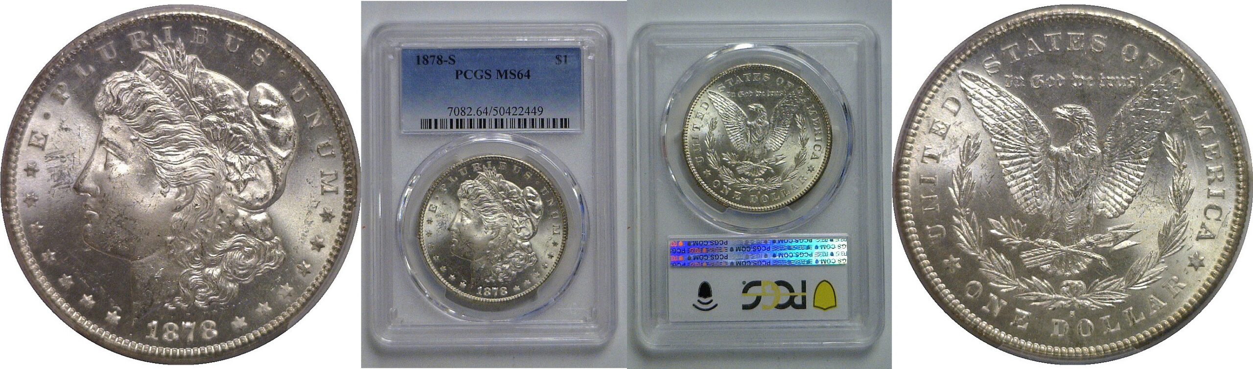 1878-S Morgan Dollar   PCGS MS-64