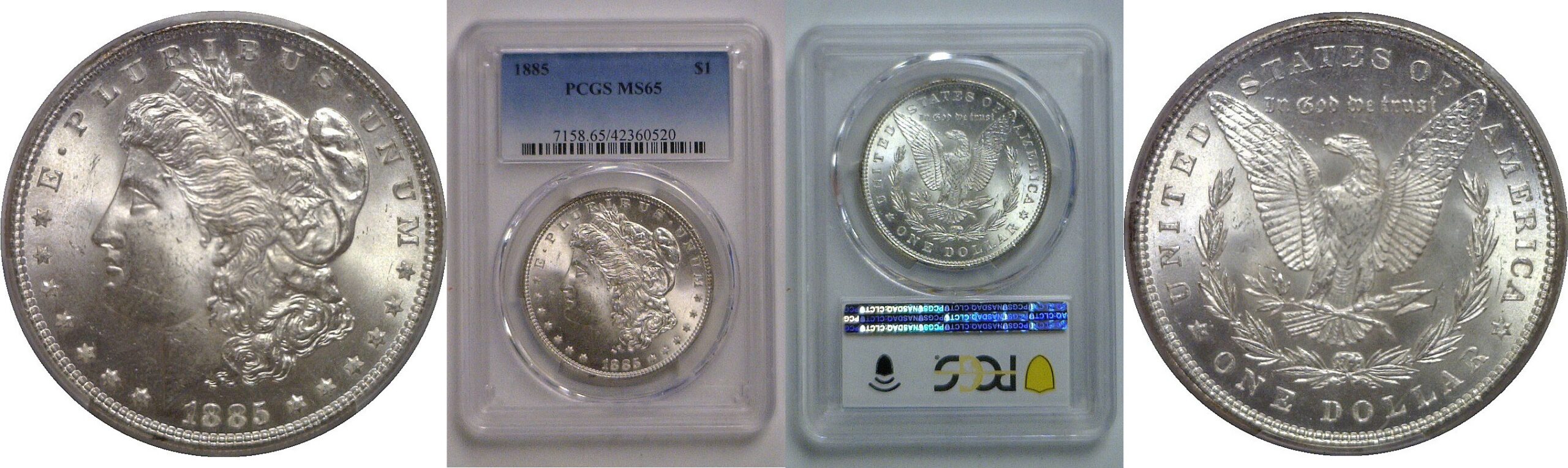 1885 Morgan Dollar   PCGS MS-65