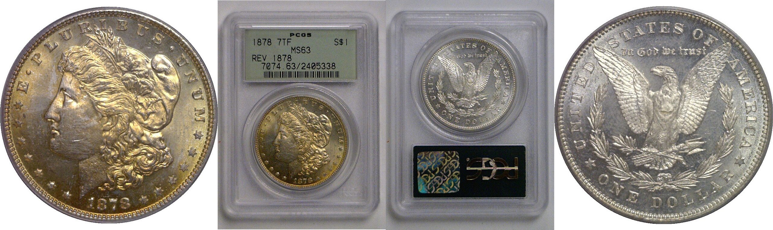 1878-7TF Rev. 1878   Morgan Dollar   PCGS MS-63