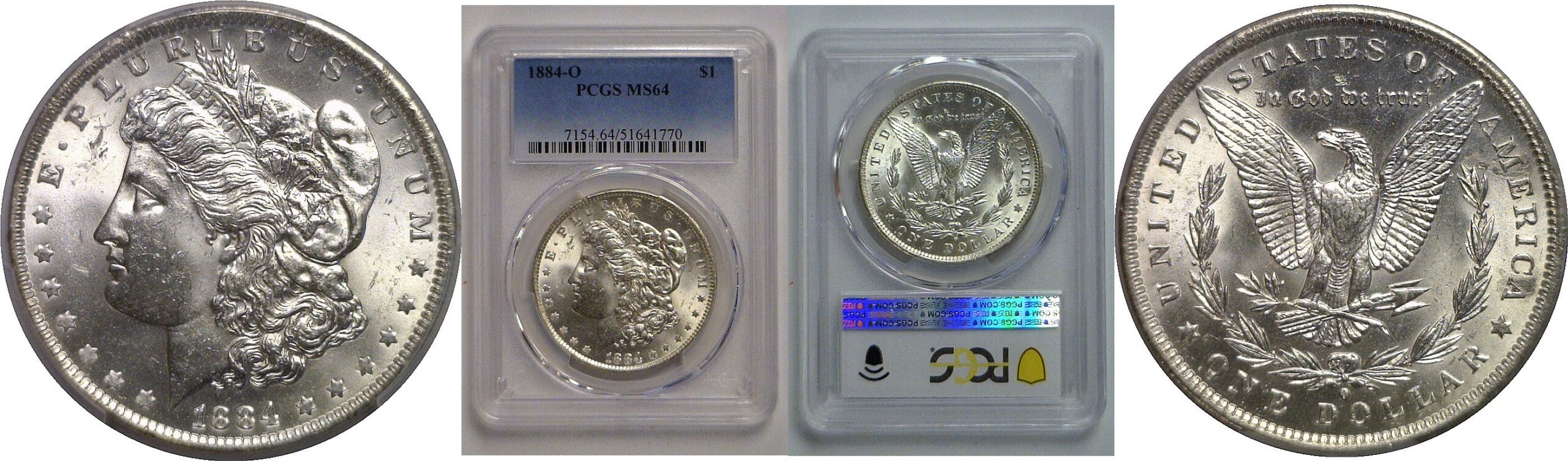 1884-O Morgan Dollar   PCGS MS-64