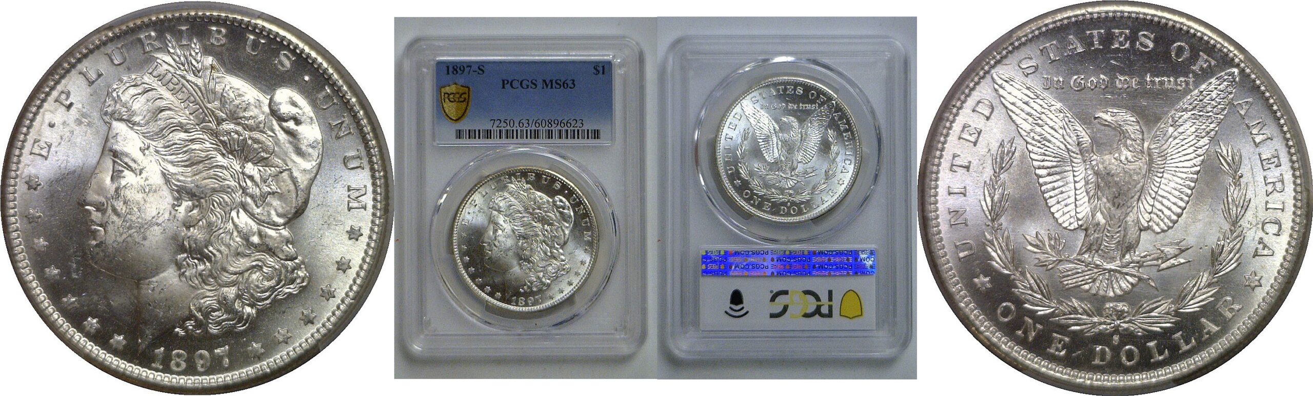 1897-S Morgan Dollar   PCGS MS-63