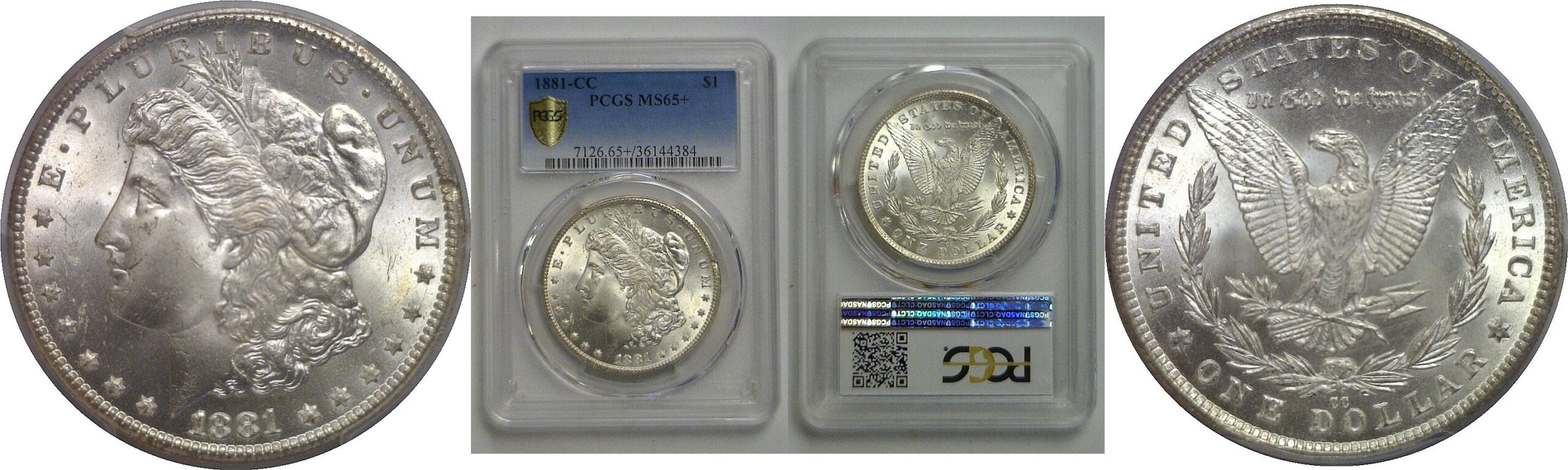 1881-CC Morgan Dollar   PCGS MS-65+