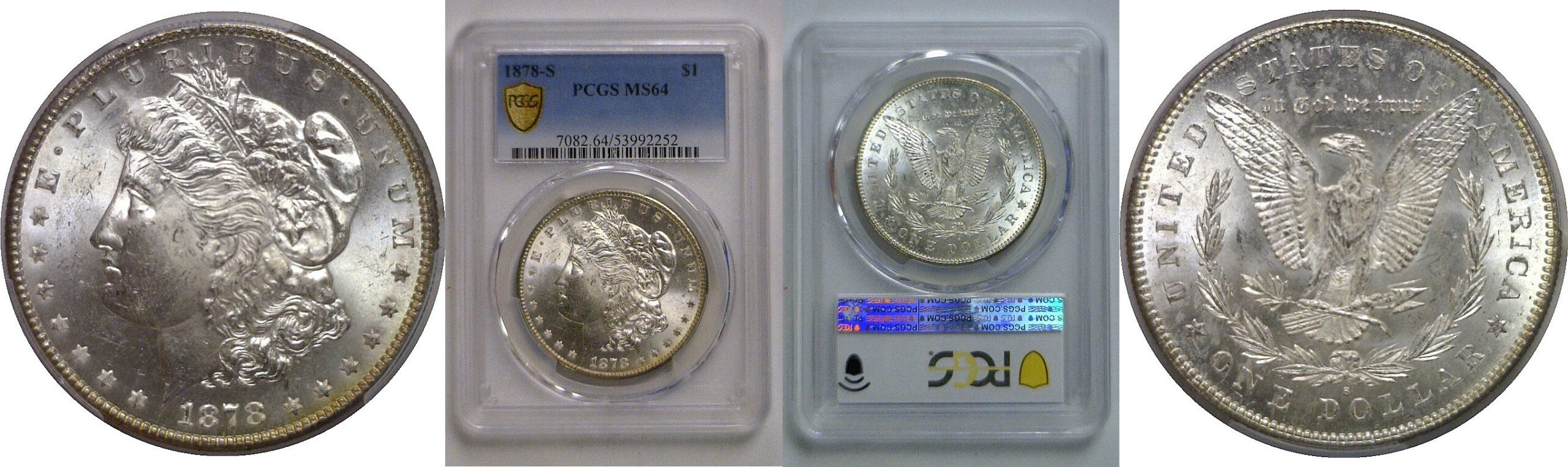 1878-S Morgan Dollar   PCGS MS-64