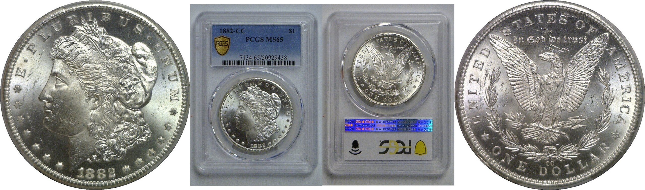 1882-CC Morgan Dollar   PCGS MS-65