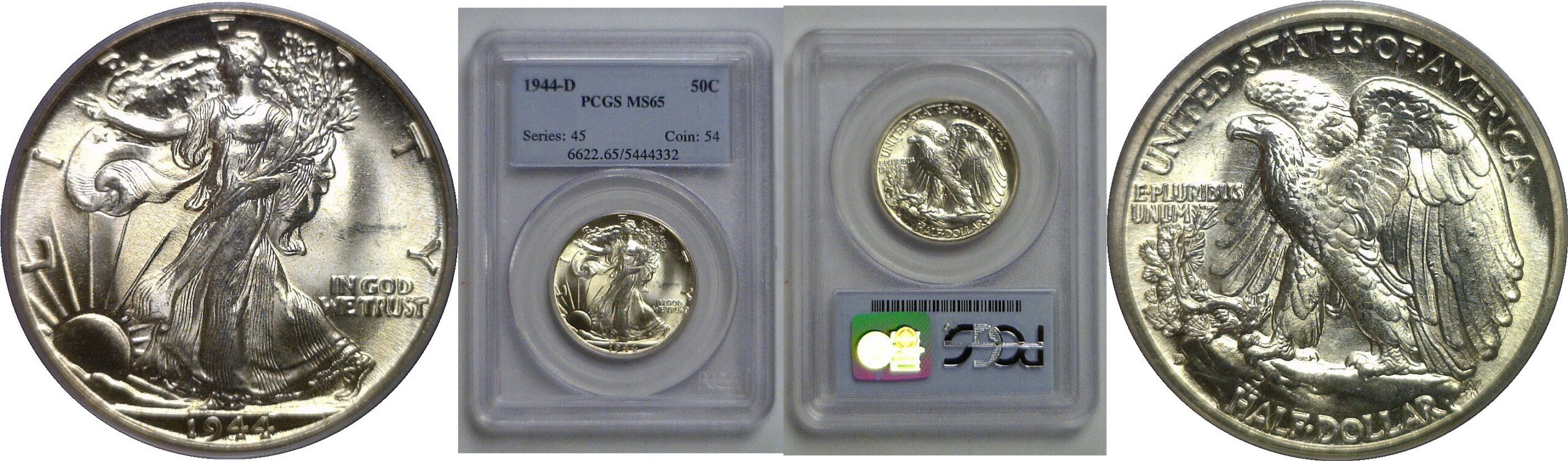 1944-D Walking Liberty Half Dollar   PCGS MS-65