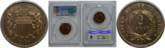 1868 Two Cent Piece   PCGS PR-66 RB  CAC