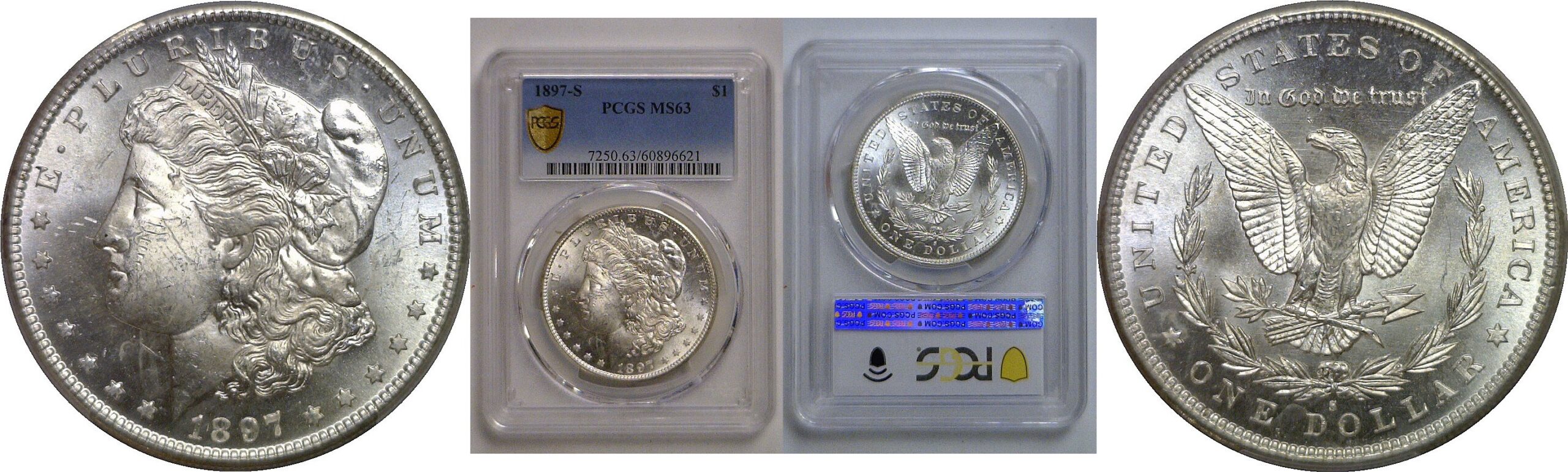 1897-S Morgan Dollar   PCGS MS-63