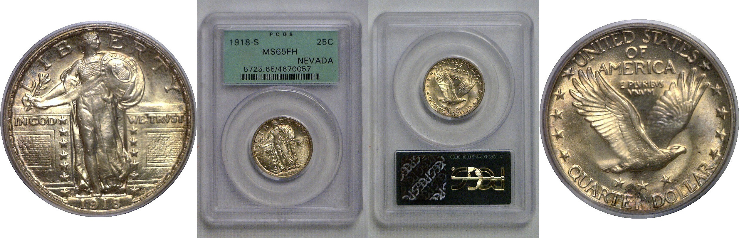 1918-S Standing Liberty Quarter   PCGS MS-65 FH
