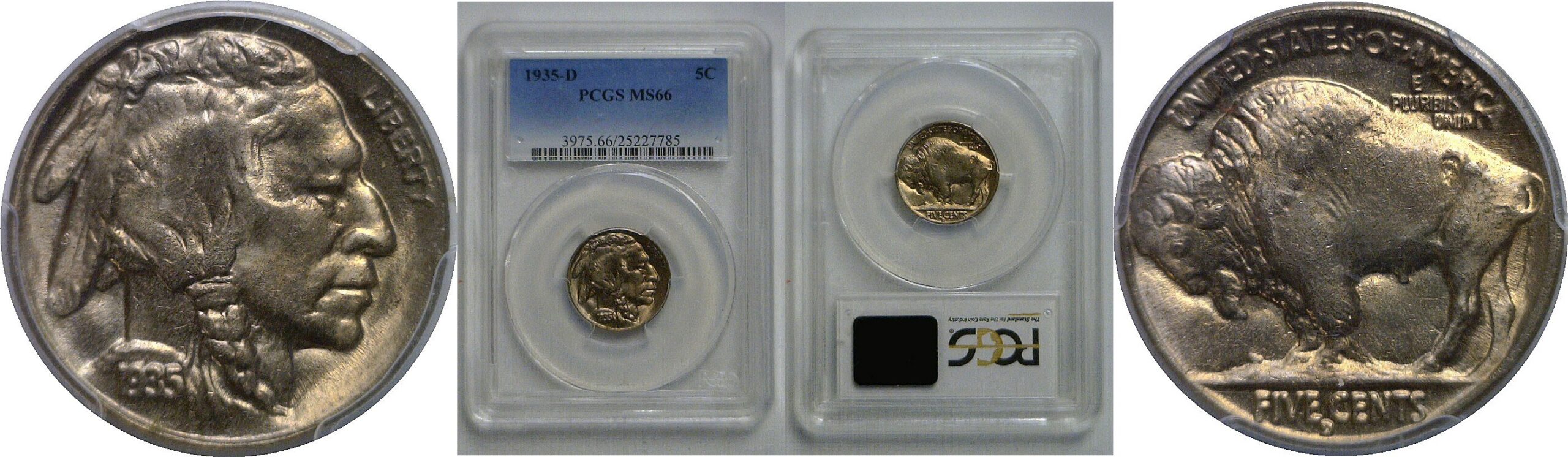 1935-D Buffalo Nickel   PCGS MS-66