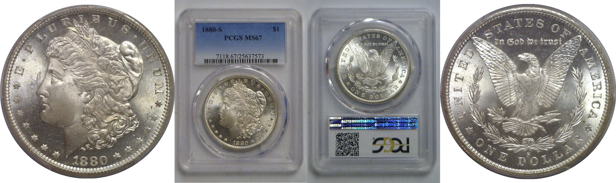 1880-S Morgan Dollar   PCGS MS-67